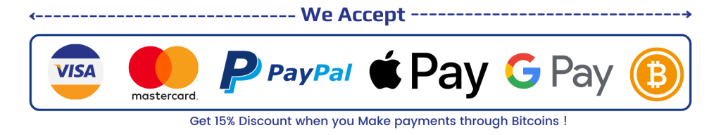 Payments we acccept